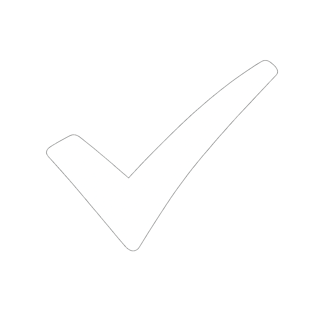 White Check Mark Bold No Background